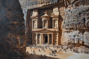 ralzyoud_Nabateans_building_the_Petra_treasury_oil_painting._--_6bb00895-a584-44dd-946b-ea3e28ddc389.png