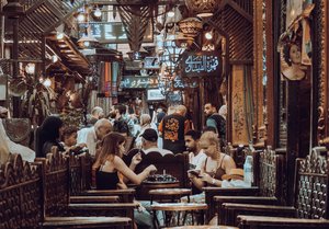 Cairo AlFeshawi Cafe Bustle: A Traditional Egyptian Gathering Spot
