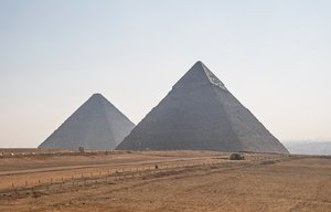 Ancient Majesty: The Pyramids of Giza Rise From the Sands