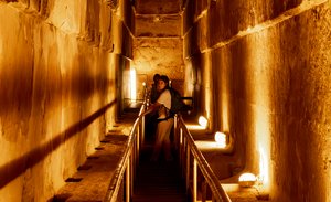 Descending into Ancient History: Giza Pyramid Interior