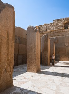 Giza Pyramid Complex: Exploring the Ancient Stone Hallways