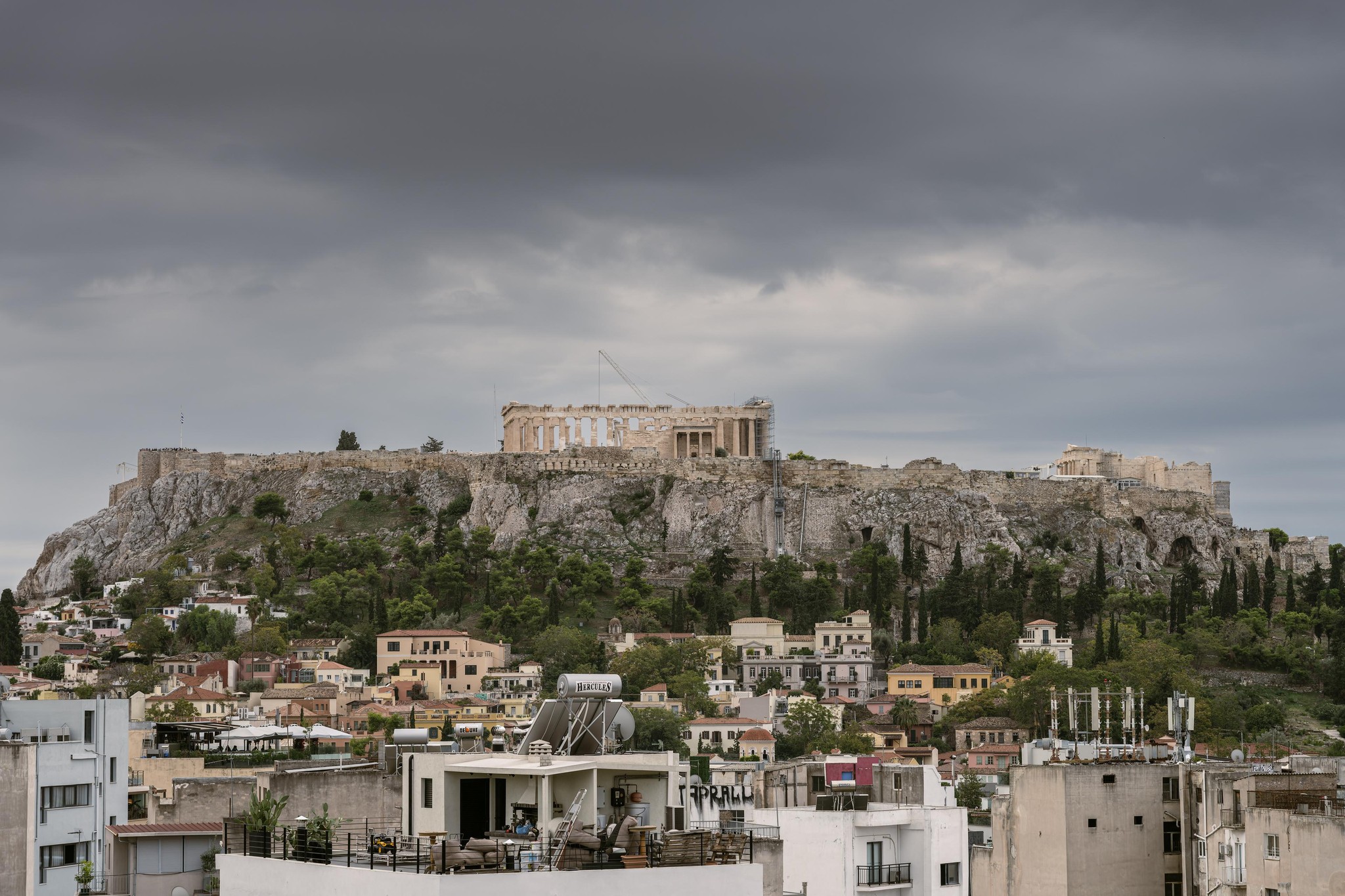 Ancient Majesty: The Acropolis Rising Above Athens