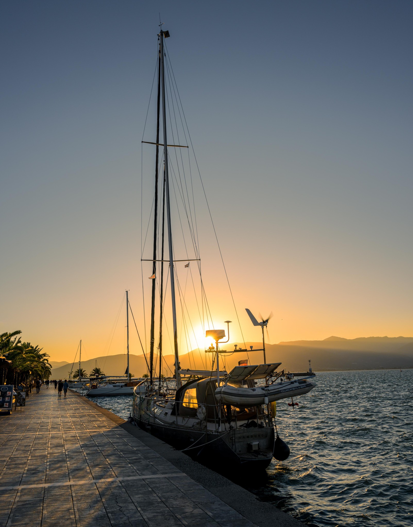 Golden Hour at the Greek Marina