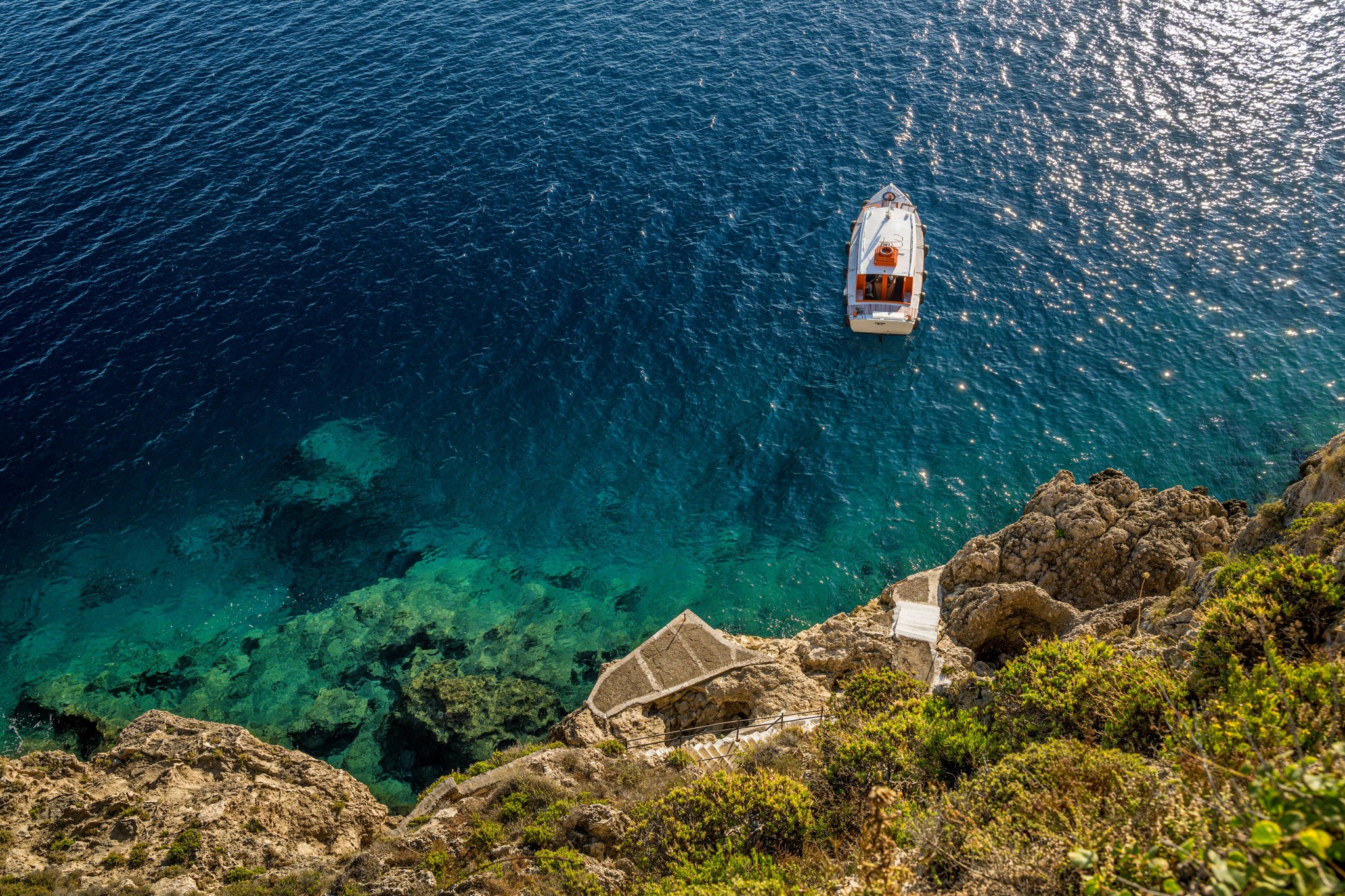 Aegean Dreams: Coastal Steps and Turquoise Waters of Greece