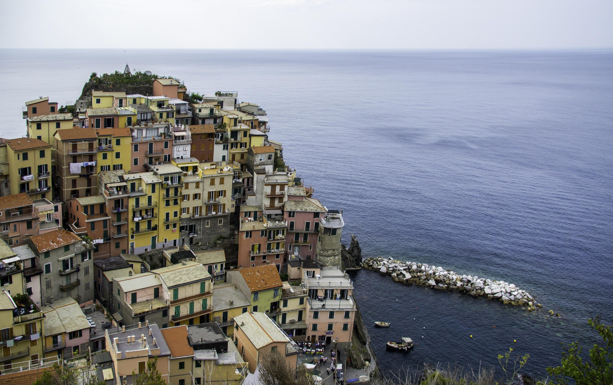 Colorful Cinque Terre Village Clinging to the Italian Coast