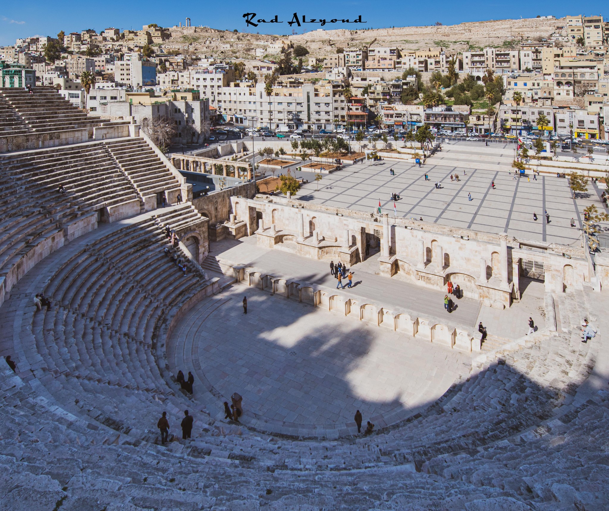 Roman Theatre of Amman Under a Winter Sky