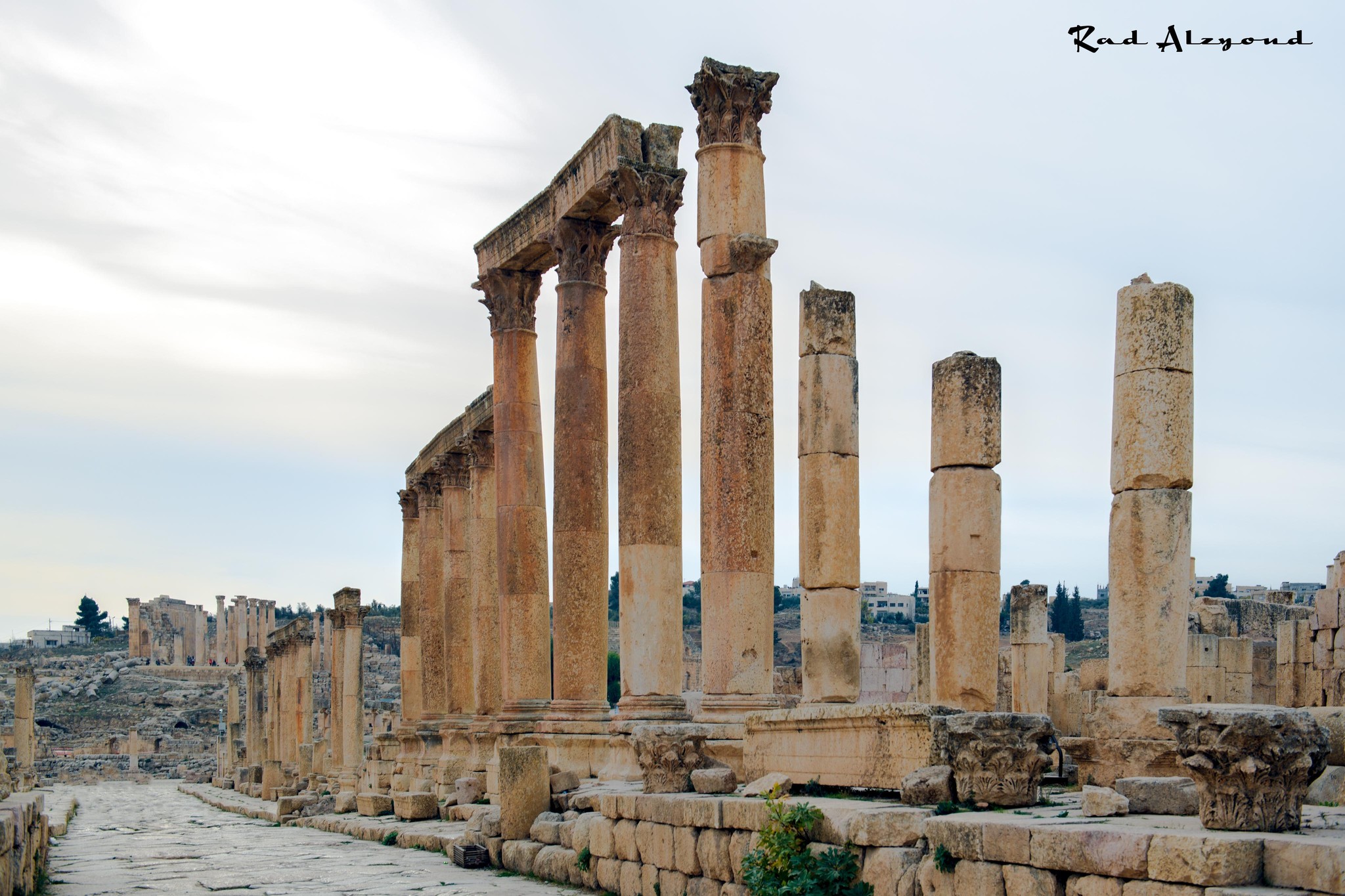 Majestic Columns of Jerash: A Glimpse into Jordan's Roman Past