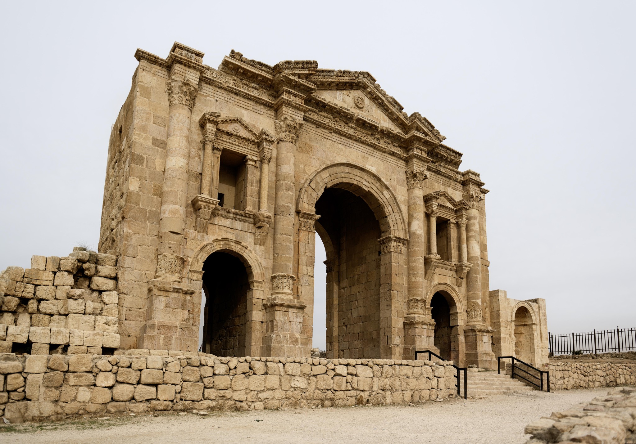 Majestic Roman Arch of Jerash, Jordan