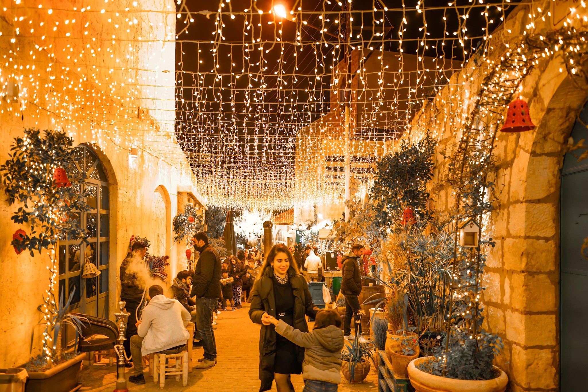Radiant Nights in Amman: A Jordanian Winter Scene