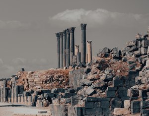 Ancient Columns of Jerash: Echoes of a Roman Past