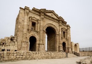 Majestic Roman Arch of Jerash, Jordan