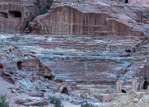 Ancient Nabataean Theater Carved into Jordanian Rock Face