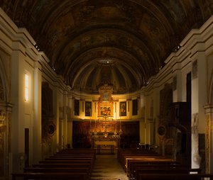 Golden Interior of a Maltese Baroque Church