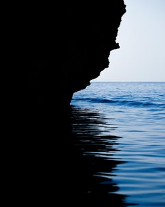 Maltese Cliffs Reflecting Azure Waters of the Mediterranean Sea