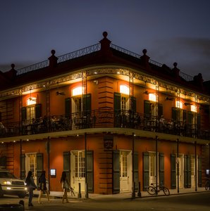 New Orleans Charm: Historic Architecture Bathed in Evening Light