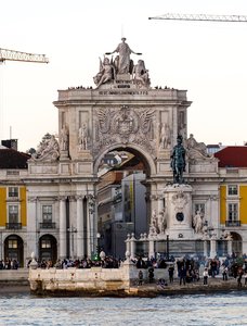Lisbon’s Majestic Arco da Rua Augusta by the Tagus River