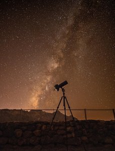 Night Watch: Telescope Beneath the Milky Way