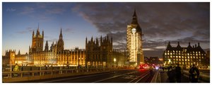 Illuminated Westminster: London's Historic Heart at Twilight